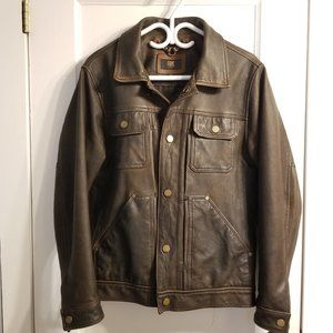 Frye Leather Trucker Jacket